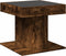 vidaXL - Salontafel - met - LED - 50x50x45 - cm - bewerkt - hout - gerookt - eikenkleur