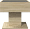 vidaXL - Salontafel - met - LED - 50x50x45 - cm - bewerkt - hout - sonoma - eikenkleurig