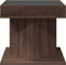 vidaXL - Salontafel - met - LED - 50x50x45 - cm - bewerkt - hout - bruin - eikenkleurig