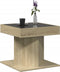 vidaXL - Salontafel - met - LED - 50x50x45 - cm - bewerkt - hout - sonoma - eikenkleurig