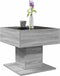 vidaXL - Salontafel - met - LED - 50x50x45 - cm - bewerkt - hout - grijs - sonoma - eiken