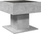 vidaXL - Salontafel - met - LED - 50x50x45 - cm - bewerkt - hout - betongrijs
