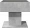 vidaXL - Salontafel - met - LED - 50x50x45 - cm - bewerkt - hout - betongrijs