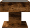 vidaXL - Salontafel - met - LED - 50x50x45 - cm - bewerkt - hout - gerookt - eikenkleur
