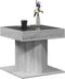 vidaXL - Salontafel - met - LED - 50x50x45 - cm - bewerkt - hout - grijs - sonoma - eiken