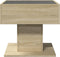 vidaXL - Salontafel - met - LED - 50x50x45 - cm - bewerkt - hout - sonoma - eikenkleurig