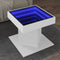vidaXL - Salontafel - met - LED - 50x50x45 - cm - bewerkt - hout - wit