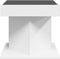 vidaXL - Salontafel - met - LED - 50x50x45 - cm - bewerkt - hout - wit