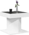 vidaXL - Salontafel - met - LED - 50x50x45 - cm - bewerkt - hout - wit