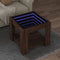 vidaXL - Salontafel - met - LED - 53x53x45 - cm - bewerkt - hout - bruin - eikenkleurig