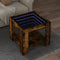 vidaXL - Salontafel - met - LED - 53x53x45 - cm - bewerkt - hout - gerookt - eikenkleur