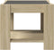 vidaXL - Salontafel - met - LED - 53x53x45 - cm - bewerkt - hout - sonoma - eikenkleurig