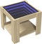 vidaXL - Salontafel - met - LED - 53x53x45 - cm - bewerkt - hout - sonoma - eikenkleurig