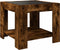 vidaXL - Salontafel - met - LED - 53x53x45 - cm - bewerkt - hout - gerookt - eikenkleur