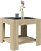 vidaXL - Salontafel - met - LED - 53x53x45 - cm - bewerkt - hout - sonoma - eikenkleurig