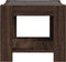 vidaXL - Salontafel - met - LED - 53x53x45 - cm - bewerkt - hout - bruin - eikenkleurig