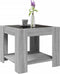vidaXL - Salontafel - met - LED - 53x53x45 - cm - bewerkt - hout - grijs - sonoma - eiken