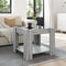 vidaXL - Salontafel - met - LED - 53x53x45 - cm - bewerkt - hout - grijs - sonoma - eiken