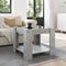 vidaXL - Salontafel - met - LED - 53x53x45 - cm - bewerkt - hout - betongrijs