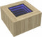 vidaXL - Salontafel - met - LED - 60x60x40 - cm - bewerkt - hout - sonoma - eikenkleurig