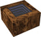 vidaXL - Salontafel - met - LED - 60x60x40 - cm - bewerkt - hout - gerookt - eikenkleur