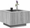 vidaXL - Salontafel - met - LED - 60x60x40 - cm - bewerkt - hout - grijs - sonoma - eiken