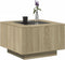vidaXL - Salontafel - met - LED - 60x60x40 - cm - bewerkt - hout - sonoma - eikenkleurig