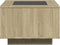 vidaXL - Salontafel - met - LED - 60x60x40 - cm - bewerkt - hout - sonoma - eikenkleurig