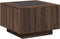 vidaXL - Salontafel - met - LED - 60x60x40 - cm - bewerkt - hout - bruin - eikenkleurig