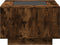 vidaXL - Salontafel - met - LED - 60x60x40 - cm - bewerkt - hout - gerookt - eikenkleur