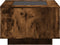 vidaXL - Salontafel - met - LED - 60x60x40 - cm - bewerkt - hout - gerookt - eikenkleur