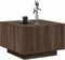 vidaXL - Salontafel - met - LED - 60x60x40 - cm - bewerkt - hout - bruin - eikenkleurig