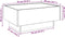 vidaXL - Salontafel - met - LED - 70x50x30 - cm - bewerkt - hout - gerookt - eikenkleur