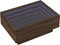 vidaXL - Salontafel - met - LED - 70x50x30 - cm - bewerkt - hout - bruin - eikenkleurig