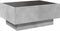 vidaXL - Salontafel - met - LED - 70x50x30 - cm - bewerkt - hout - betongrijs