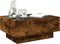 vidaXL - Salontafel - met - LED - 70x50x30 - cm - bewerkt - hout - gerookt - eikenkleur