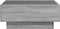 vidaXL - Salontafel - met - LED - 70x50x30 - cm - bewerkt - hout - grijs - sonoma - eiken
