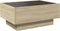 vidaXL - Salontafel - met - LED - 70x50x30 - cm - bewerkt - hout - sonoma - eikenkleurig