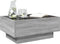 vidaXL - Salontafel - met - LED - 70x50x30 - cm - bewerkt - hout - grijs - sonoma - eiken