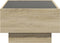 vidaXL - Salontafel - met - LED - 70x50x30 - cm - bewerkt - hout - sonoma - eikenkleurig