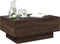 vidaXL - Salontafel - met - LED - 70x50x30 - cm - bewerkt - hout - bruin - eikenkleurig