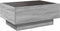 vidaXL - Salontafel - met - LED - 70x50x30 - cm - bewerkt - hout - grijs - sonoma - eiken