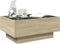 vidaXL - Salontafel - met - LED - 70x50x30 - cm - bewerkt - hout - sonoma - eikenkleurig