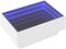 vidaXL - Salontafel - met - LED - 70x50x30 - cm - bewerkt - hout - wit