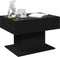 vidaXL - Salontafel - met - LED - 70x50x45 - cm - bewerkt - hout - zwart
