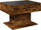 vidaXL - Salontafel - met - LED - 70x50x45 - cm - bewerkt - hout - gerookt - eikenkleur