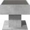 vidaXL - Salontafel - met - LED - 70x50x45 - cm - bewerkt - hout - betongrijs