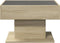 vidaXL - Salontafel - met - LED - 70x50x45 - cm - bewerkt - hout - sonoma - eikenkleurig
