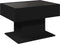 vidaXL - Salontafel - met - LED - 70x50x45 - cm - bewerkt - hout - zwart