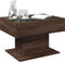 vidaXL - Salontafel - met - LED - 70x50x45 - cm - bewerkt - hout - bruin - eikenkleurig
